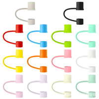 Vente en gros de bouchons de paille en silicone 8-10mm Style mignon article chaud de qualité alimentaire anti-poussière boisson/lait thé Plug Bar accessoires