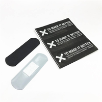 Pansement adhésif médical stérile en tissu noir souple pour différentes couleurs de peau