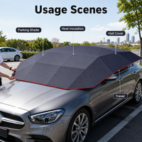 Paraguas Recto Semiautomático Personalizado, Parasol de Viaje para Auto, Protección Solar, Aislamiento Térmico, Plegable, Portátil, Cubierta de Tela Contra Granizo