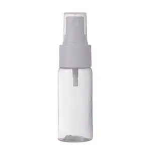 Hoge Kwaliteit Kleine Capaciteit 30Ml Navulbare Transparante Cilinder Lege Alcohol Spray En Cosmetica Toner Spray Plastic Flessen