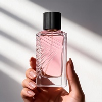 Flacon de parfum de luxe 30ml 50ml 100ml, forme unique, flacon de parfum en verre portable avec vaporisateur à sertir