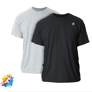 เสื้อยืดเปล่าแขนสั้นคอกลมลำลองสำหรับผู้ชาย ผ้าฝ้าย 100% คุณภาพสูง ขายส่ง รับทำโลโก้ OEM พิมพ์ลายสกรีน - Product Image 4