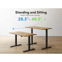 AJUNION, escritorio de altura ajustable eléctrico de oficina, escritorio ergonómico para ordenador, mesa de asiento inteligente, escritorio de elevación
