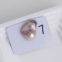 Perles baroques d'eau douce naturelles de qualité AAAA, 17-24 mm, blanches, multicolores, violettes, grandes, irrégulières, sans trou, pour la fabrication de bijoux