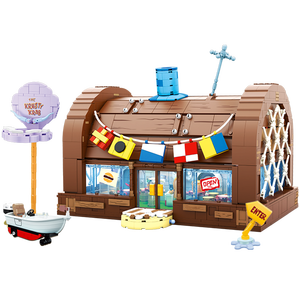 Bloc de construction Miniature paysage modèle de Krusty <span class=keywords><strong>Krab</strong></span> ensemble de blocs de construction éducatifs jouet pour enfants - Product Image 1
