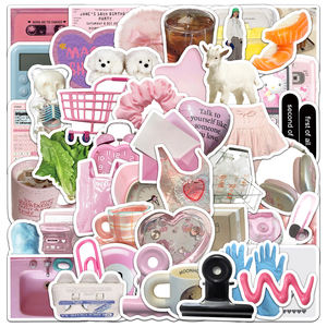 50Pcs Ins Korean Style Cute Thing Graffiti <strong>Stickers</strong> for Girl Phone Book Decor Vinyl Daily Life <strong>Preppy</strong> <strong>Sticker</strong> - Product Image 1