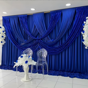 <span class=keywords><strong>Voilage</strong></span> de fond de scène pour salle de mariage, voile transparente pour décoration de banquets d'hôtel - Product Image 6
