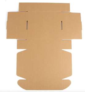 Grosir kotak kertas kustom laminasi Glossy kotak kaku bergelombang kulit sapi untuk kemasan Ekspres - Product Image 4