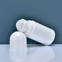 Emballage cosmétique, flacons en plastique à bille, huile essentielle, parfum, 20 ml, 30 ml, 50 ml, déodorant, flacons cosmétiques en plastique avec bouchons