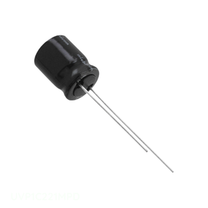 Condensateur radial TH UVP1C221MPD 220 µF 20 % 16 V à trou traversant en aluminium pour canal fabricant - Product Image 1