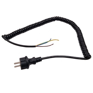 ประเภทปลั๊กสายเคเบิลแบบเกลียว CEE7/7ชนิดพร้อมสายสปริงปลายถอด - Product Image 2