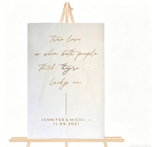 Panneau de bienvenue de mariage en acrylique givré, décoration autoportante personnalisable pour <span class=keywords><strong>la</strong></span> <span class=keywords><strong>cérémonie</strong></span> et <span class=keywords><strong>la</strong></span> réception - Product Image 2