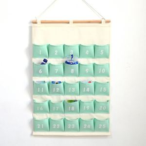 Factory Empty <b>Advent</b> Christmas <b>Calendar</b> Cotton Jute Hanging Organizer Reusable Durable Modern 50-100cm Storage <b>Bag</b> - Product Image 2