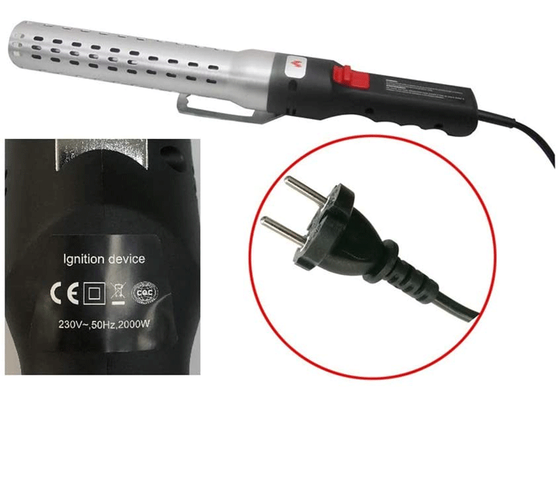 ปลั๊ก EU สีดำเงิน