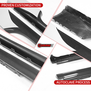 ชุดแต่งสเกิร์ตข้างรถยนต์คาร์บอนไฟเบอร์แห้งสไตล์ OEM ยี่ห้อดัง สำหรับ Ferrari SF90 - Product Image 2