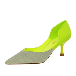 2126-2 BIGTREE A Punta con strass tacchi Superficiale scava fuori il singolo <span class=keywords><strong>scarpe</strong></span> donna <span class=keywords><strong>scarpe</strong></span> Sexy del locale notturno Misto di colore singoli pattini - Product Image 3