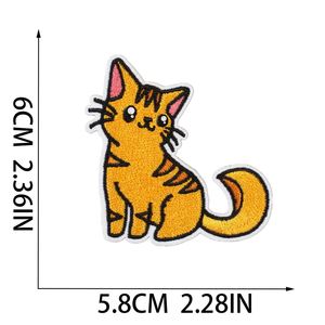 Factory Sell Iron on Embroidery Cute Cartoon Cat Patch for Decoration - Product Image 2