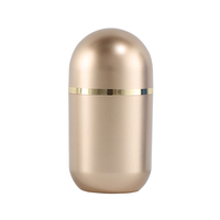 Flacon en plastique vide rechargeable en forme de capsule à large ouverture pour médicaments solides, impression personnalisée, 5ml, 10ml, 30ml, 60ml