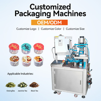Machine de remplissage et de scellage rotative pneumatique automatique pour boissons, crèmes glacées, yaourts et produits chimiques – Haute efficacité