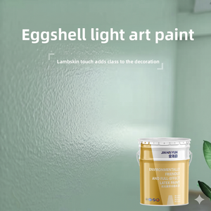 Peinture murale intérieure lisse mercerisée effet coquille d'œuf, art lumineux décoratif moderne - Product Image 1