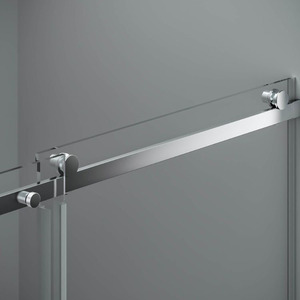 Porte de <span class=keywords><strong>baignoire</strong></span> coulissante en verre trempé poli <span class=keywords><strong>blanc</strong></span> de haute qualité sans cadre pour écran de <span class=keywords><strong>baignoire</strong></span> et salle de douche de salle de bain d'hôtel - Product Image 3