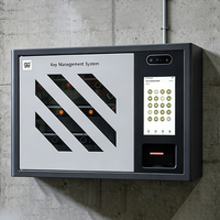 Gabinete de Llaves Inteligente Electrónico de Acero Montado en Pared con Grabación, Sistema de Auditoría de Datos de Registro de Procesos Completos para Parques Industriales y Oficinas
