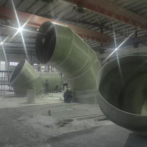 Coude FRP pour l'accessoire résistant chimique de canalisation de GRP d'industrie textile - Product Image 4