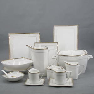 Nuovo Design, <span class=keywords><strong>Vendita</strong></span> Calda, Ottima Qualità, Set di Stoviglie in Porcellana Bone China da 125 Pezzi, Articoli per la Casa, Ristorante e Matrimoni - Product Image 6