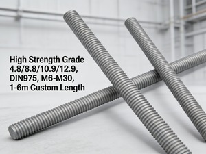 Varilla Roscada de Acero al Carbono Galvanizado en Caliente, <span class=keywords><strong>Requisitos</strong></span> Especiales para Proyectos Personalizados, Rosca Derecha e Izquierda - Product Image 2
