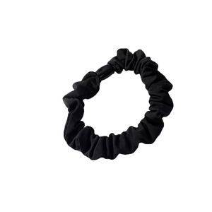 Satin Finish <b>Scrunchies</b> Solid Color Fabric Hair Ties For Women Daily Use - Product Image 5