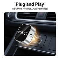 Dongle Bluetooth sans fil CarPlay 4-en-1 avec Android Auto et AirPlay Mirror Link Plug & Play Cartist Série T