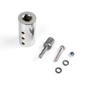 Adaptador de taladro para soporte de remolque, enchufe de 1/2 pulgada, acero inoxidable, para reparación de remolques - Product Image 1