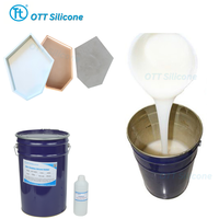 Caoutchouc de silicone liquide RTV 30A pour moules en résine et en plâtre de taille moyenne