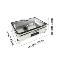 Banquet de mariage, événements de grande envergure, acier inoxydable spécial 304, isolation thermique alimentaire avancée, électrique, capacité de 9 L, royal