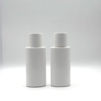 Bouteilles de crème solaire en plastique vides de 50 ml avec bouchon à vis cylindrique pour cosmétiques : lotions, produits de soin de la peau, sérums et crèmes