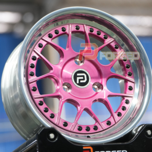 Hai mảnh rèn nhôm hợp kim bánh xe đánh bóng/chải Hồng 15inche 3x112 xe bánh xe vành cho thông minh - Product Image 3