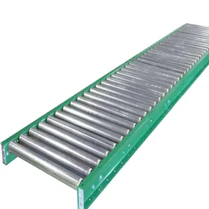 Manufacturer Gravity Roller Wire Mesh Conveyor Belt System Without Power