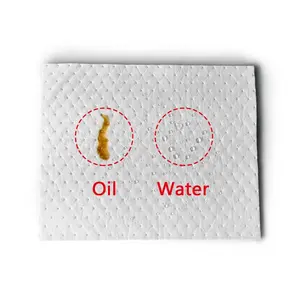 Produits de sécurité tampons absorbants de déversement d'huile de couleur blanche pour le nettoyage