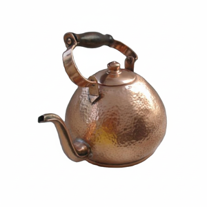 Japanese Hotel & Restaurants Serving Teapot Pure Copper Hot Selling Metal <b>Tea</b> <b>Pot</b> and <b>Tea</b> Kettle Ball Shape Wood Grip on Top - Product Image 1