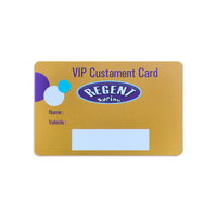 Carte de membre VIP personnalisée en PVC imprimée en offset, puce S50 13,56 MHz, 85,5x54 mm / taille personnalisée 0,84 mm / épaisseur personnalisée pour usage professionnel