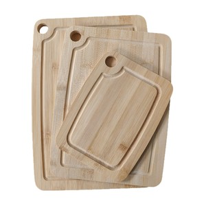 Juego de tablas de cortar de bambú, rectangular, con mango de madera, tabla de picar para cocina - Product Image 4
