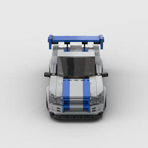 Briques MOC Skyline R34 <span class=keywords><strong>Fast</strong></span> <span class=keywords><strong>Furious</strong></span> <span class=keywords><strong>Voiture</strong></span> de course sportive Véhicule Speed Champion Racer Blocs de construction Jouets pour enfants - Product Image 4