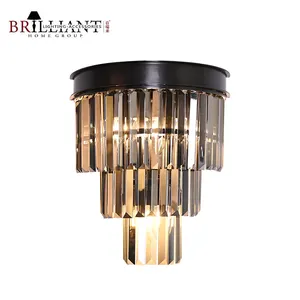 High Cost Performance Electroplated Crystal Wall Sconce Light Lxuury Decorative Glass Wall Lamp