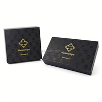 Flacon pulvérisateur de parfum noir mat 3ml 5ml 10ml, atomiseur, échantillon de parfum en papier, emballage magnétique avec mousse
