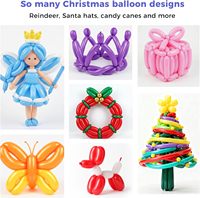 100 pièces/sac Ballons de modelage en latex mat 260, épais, pastel, longs, magiques, pour la création d'animaux, de fleurs et la décoration de fêtes DIY