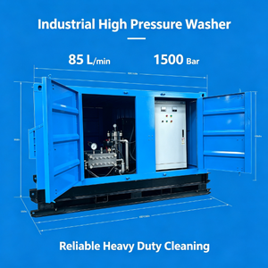 Nettoyeur haute pression ultra-résistant 85Lpm 1500Bar pour la démolition de béton et le détartrage des métaux - Product Image 2