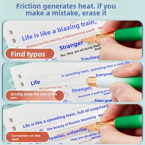 Gradiente all'ingrosso cancellabile in acciaio inox 0.38mm <span class=keywords><strong>pennino</strong></span> stilografica <span class=keywords><strong>per</strong></span> gli studenti di alta estetica termica blu <span class=keywords><strong>inchiostro</strong></span> nero - Product Image 4