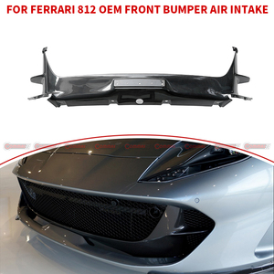 ราคาโปรโมชั่นโรงงาน อะไหล่รถยนต์คาร์บอนไฟเบอร์แห้งแบบ OEM ช่องระบายอากาศกันชนหน้ารถยนต์ สำหรับ Ferrari 812 - Product Image 1