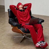 Sudadera con Capucha de Forro Polar con Diseño de Corazón y Ojo, Estilo Americano, Color Sólido, Gruesa, Talla Grande, Bordado 3D, para Hombre, Venta al por Mayor