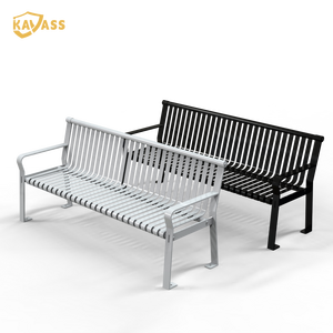 KAVASS Schule verwendet Metall park Modern Outdoor <span class=keywords><strong>Public</strong></span> Moden Design Garten bänke Stuhl möbel zum Verkauf - Product Image 1